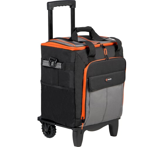 Изображение товара Сумка-холодильник на колесах Airline с телескопической ручкой, 48 л, черный/оранжевый ADCB014