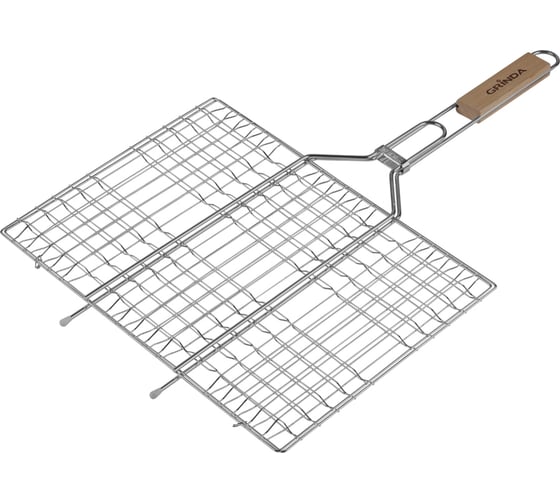 Изображение товара Плоская решетка-гриль GRINDA нержавеющая сталь, 300x225мм 424733