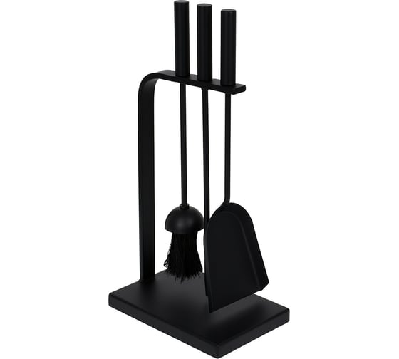 Изображение товара Набор для камина на подставке 3 предмета, 45.5x22x15 см Печные штучки 62036