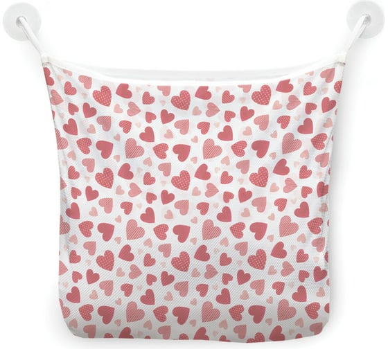 Изображение товара Сетка для игрушек в ванну JOYARTY "Сердечки" настенный органайзер на присосках, 39x33 см tgb_422643