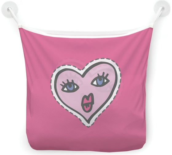 Изображение товара Сетка для игрушек в ванну JOYARTY "Сердце" настенный органайзер на присосках, 39x33 см tgb_422701