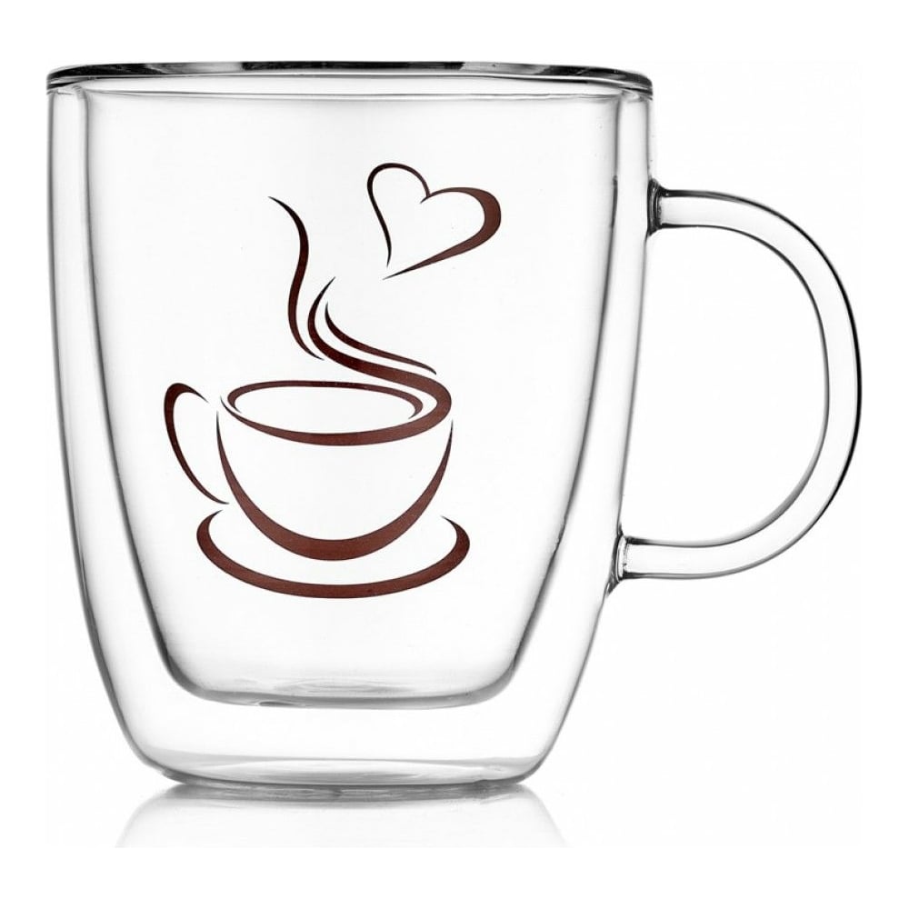 Термокружка Walmer, цвет прозрачный W37000762 Lovely Coffee, 350мл - фото 1