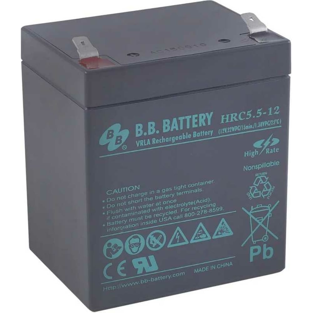 Аккумуляторная батарея BB Battery аккумуляторная батарея powerman battery ca12500