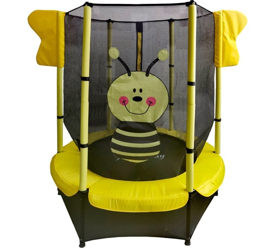 Изображение товара Батут с защитной cеткой Perfetto sport 5", диаметр 1.4 м, жёлтый СГ000005551