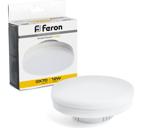 Изображение товара Светодиодная лампа FERON LB-471 GX70 12W 2700K, 48300