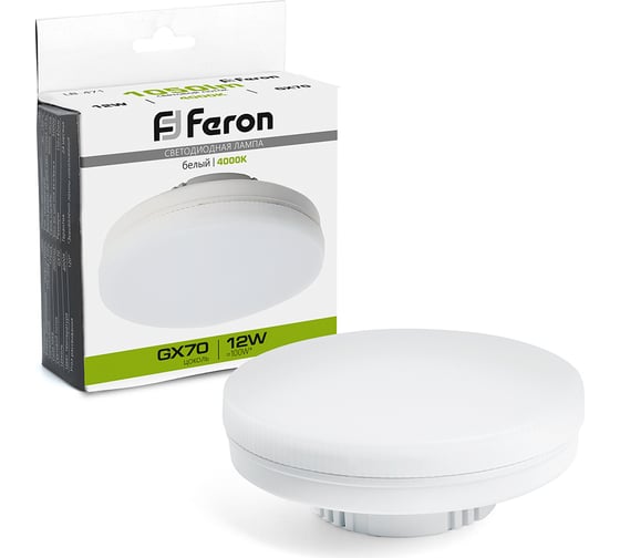 Изображение товара Светодиодная лампа FERON LB-471 GX70 12W 4000K, 48301