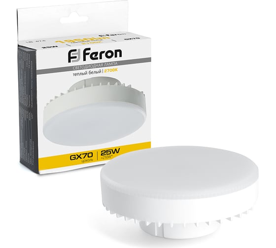 Изображение товара Светодиодная лампа FERON LB-474 GX70 25W 2700K 38268