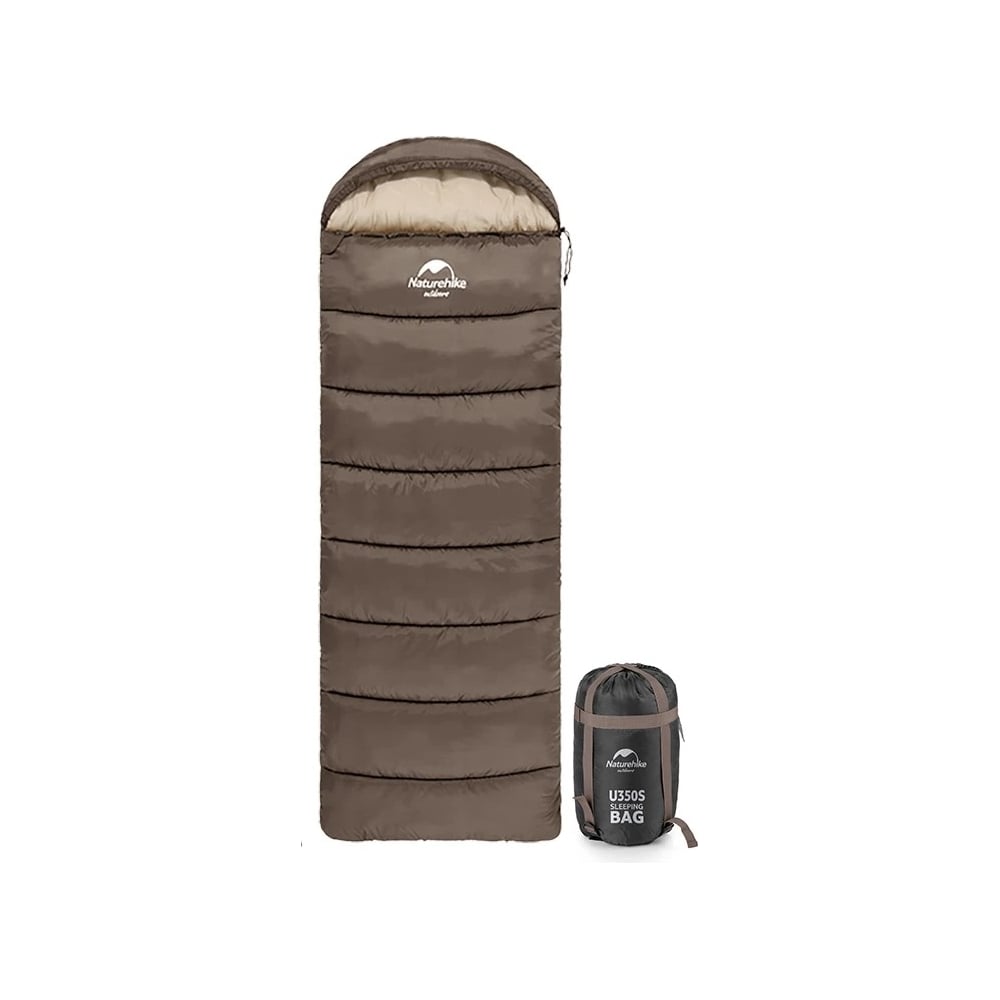 Изображение товара Спальный мешок Naturehike U Series двойной для осени зимы коричневый