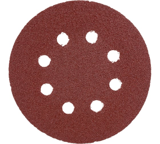 Изображение товара Шлифлист круглый перфорированный 125 мм, 10 шт, Р80 ВОЛАТ 80010-80