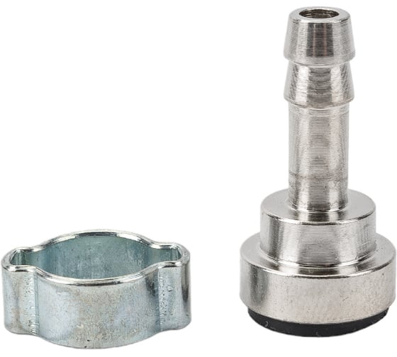 Изображение товара Переходник байонет на елочку 6 мм с обжимным кольцом 9x11 мм FUBAG 180400