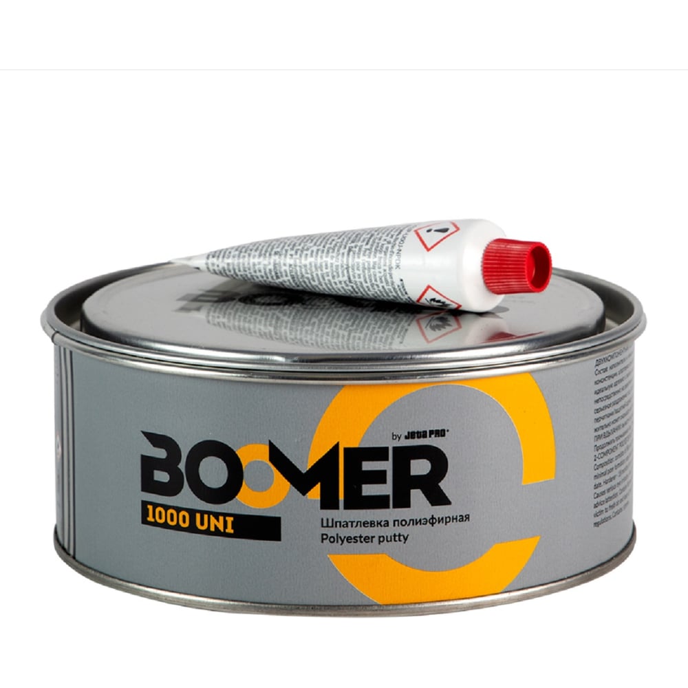 Изображение товара Полиэфирная универсальная шпатлевка BOOMER Uni 1.8+0.045 кг 1000/1,8 Изображение товара Полиэфирная универсальная шпатлевка BOOMER Uni 1.8+0.045 кг 1000/1,8