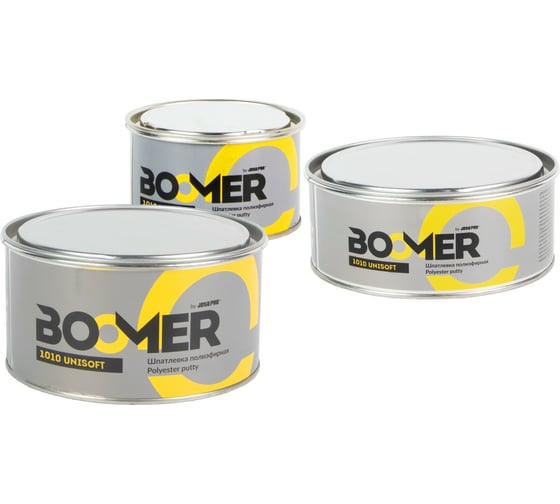 Изображение товара Полиэфирная универсальная шпатлевка BOOMER Uni 0.5+0.015 кг 1000/0,5 1010/0,5