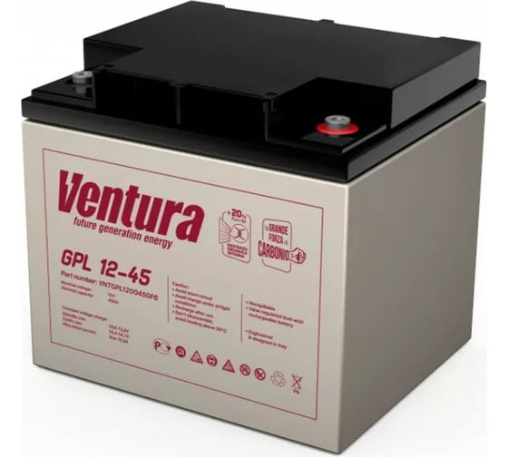Изображение товара Аккумуляторная батарея 12 В, 49 Ач Ventura GPL 12-45