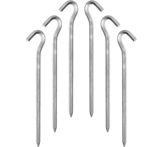 Изображение товара Набор алюминиевых шестигранных колышков COGHLAN'S 6шт, 18см 846MA