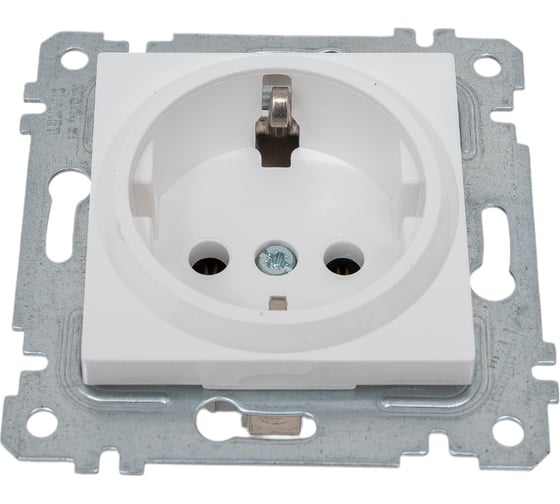 Изображение товара Розетка с заземлением Mutlusan Electric, белая 2200 600 0201