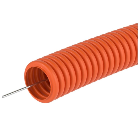 Изображение товара Труба ПНД с протяжкой 40мм 20м оранжевая DKC 71940