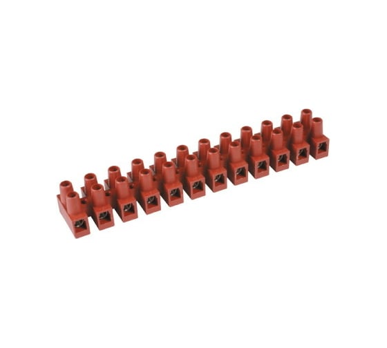 Изображение товара Клемник DKC, фибергласс, 12р, 150°С, 450V, 24A, 2,5мм.кв. 43212FV