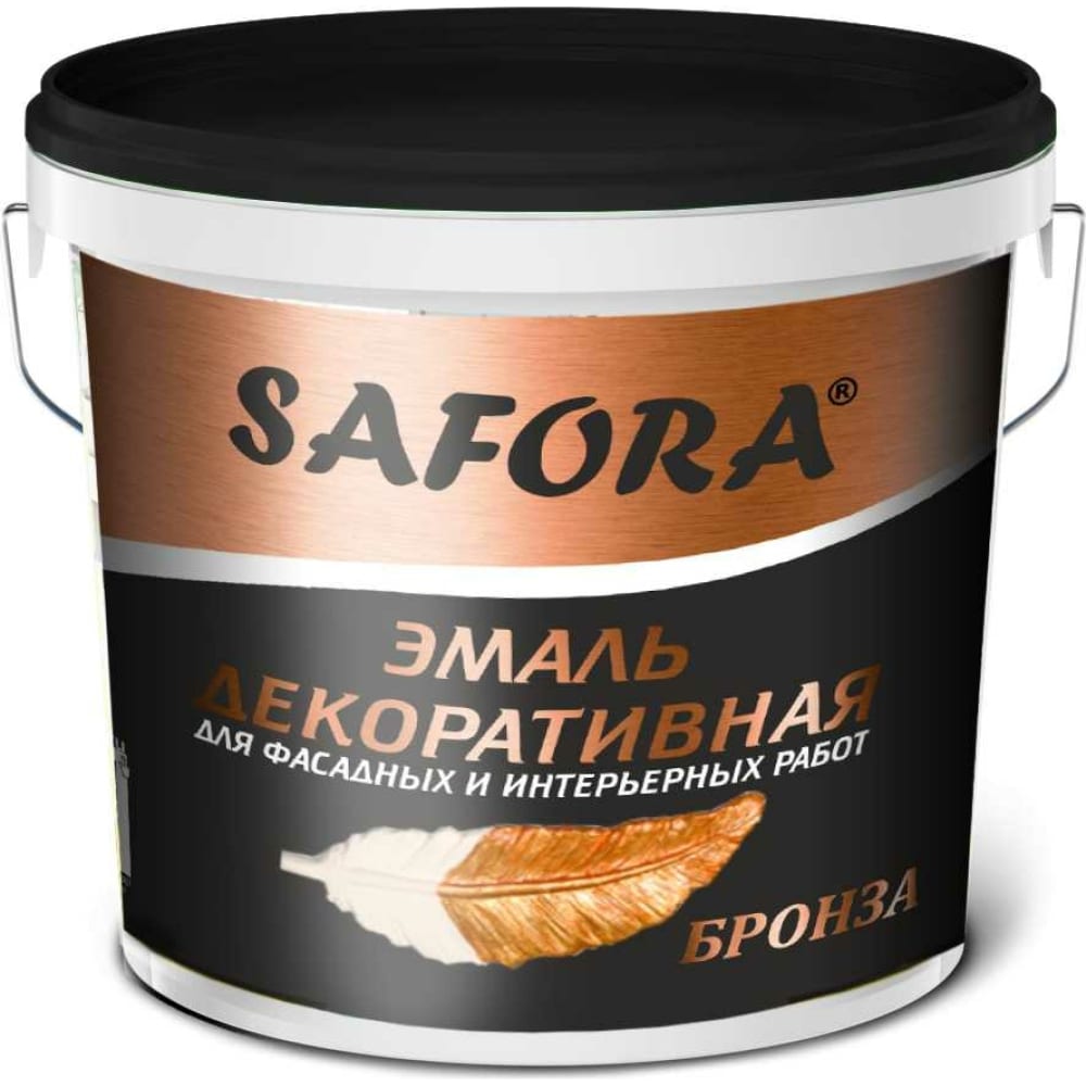Декоративная акриловая перламутровая краска SAFORA эмаль перламутровая safora