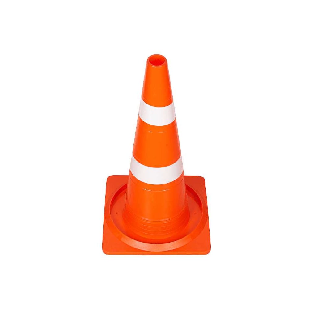 Изображение товара Дорожный конус Технология КС-2.4 520 мм мягкий с двумя белыми полосами
