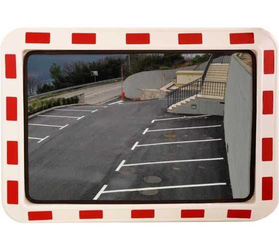 Изображение товара Дорожное зеркало со световозвращающей окантовкой Технология 600x800 мм, прямоугольное 00000002927