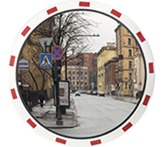 Изображение товара Дорожное зеркало со световозвращающей окантовкой Технология d-800 мм, Китай 00-00005900