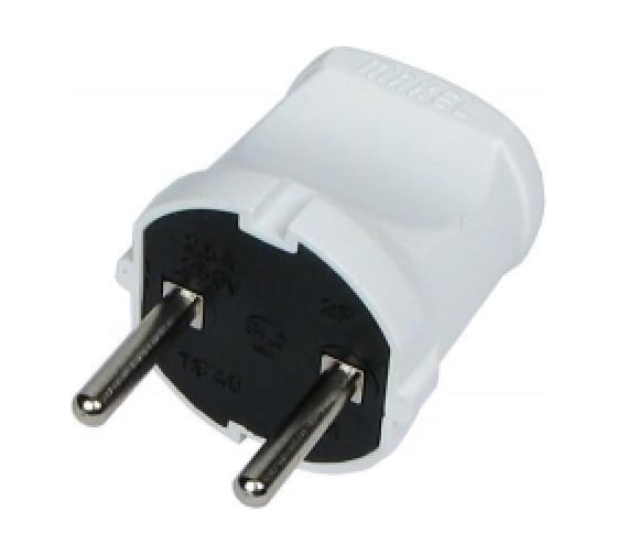 Изображение товара Вилка прямая, б/з, белая Makel 10001