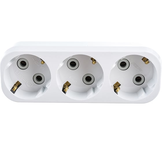 Изображение товара Тройной разветвитель, с заземлением Makel 10033