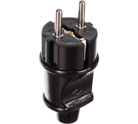 Изображение товара Вилка с/з, прямая, черная Makel 10052