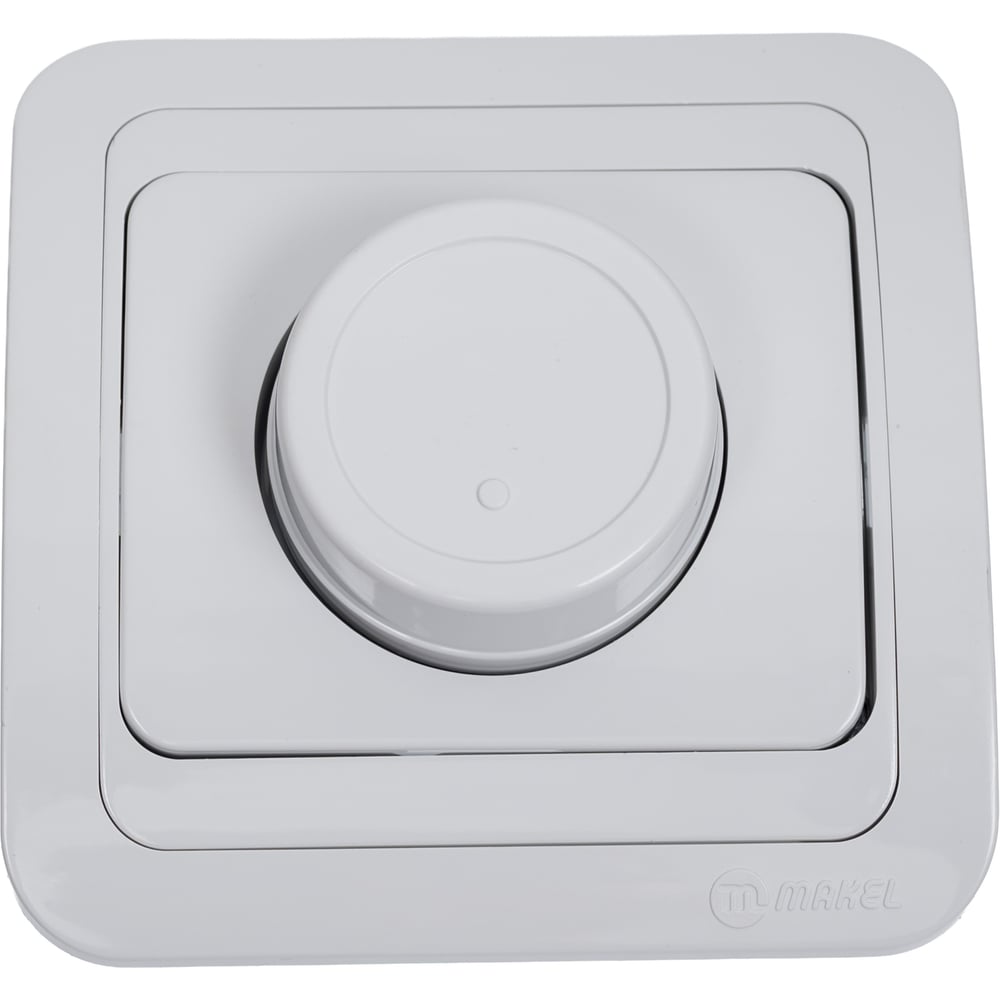 Изображение товара Диммер Makel Mimoza 12011 для ламп накаливания, встроенный, белый, 600 Вт