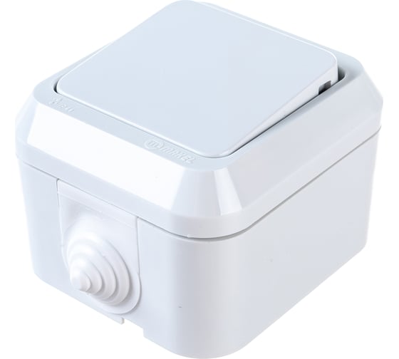 Изображение товара Одноклавишный выключатель, белый Makel 18300