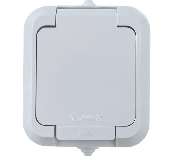 Изображение товара Розетка с крышкой, белая Makel 18304