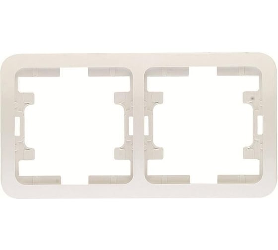 Изображение товара Двойная рамка, белая Makel Mimoza 22012