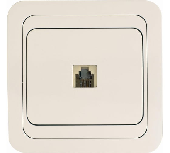 Изображение товара Розетка евро, крем Makel Mimoza TF 25014