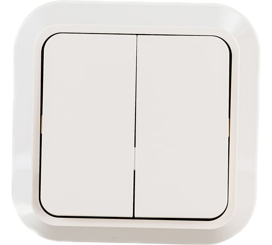 Изображение товара Выключатель накладной двухклавишный, крем Makel Siva Ustu 45203