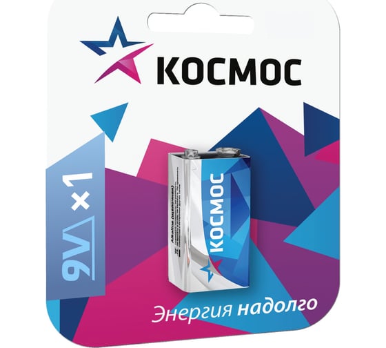Изображение товара Батарейка Крона LR6LR61 Максимум 1шт КОСМОС KOC6LR61MAX1BL