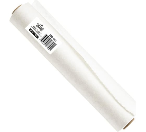 Изображение товара Силиконизированный пергамент Горница белый, 38 см х 50 м, плотность 41 г/кв.м 209-042