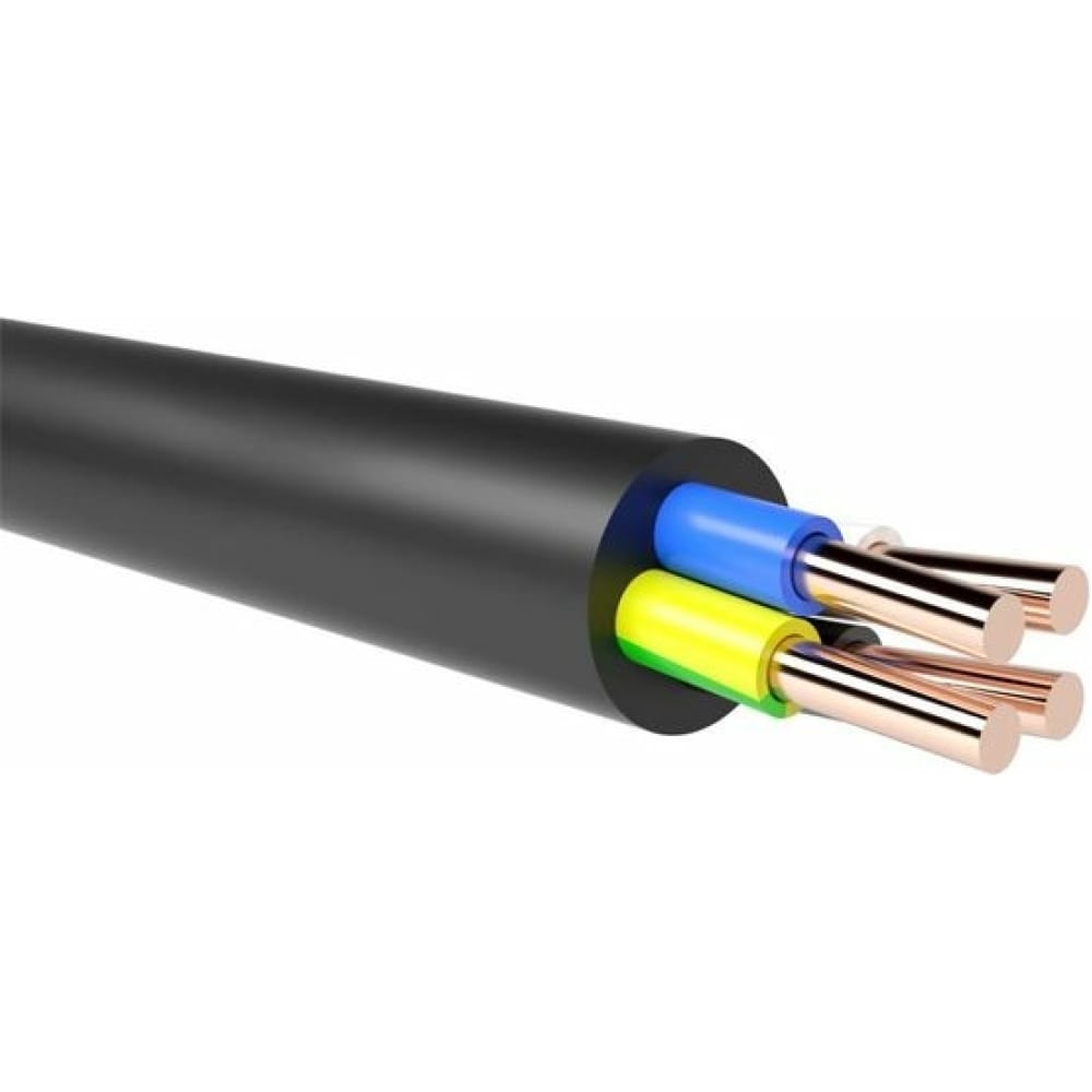 Силовой кабель АлКЗ, цвет черный 4x1,5-100 ВВГнг(А)-LS - фото 1