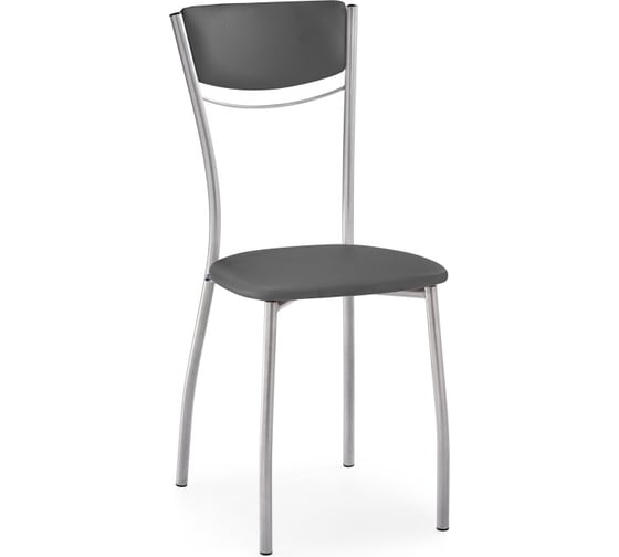 Изображение товара Стул Woodville Goki на металлокаркасе, с мягкой спинкой, серый полимер/светлый мусс 453993