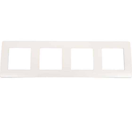 Изображение товара Рамка четырехмодульная, белая DKC  BRAVA 75014W 116204