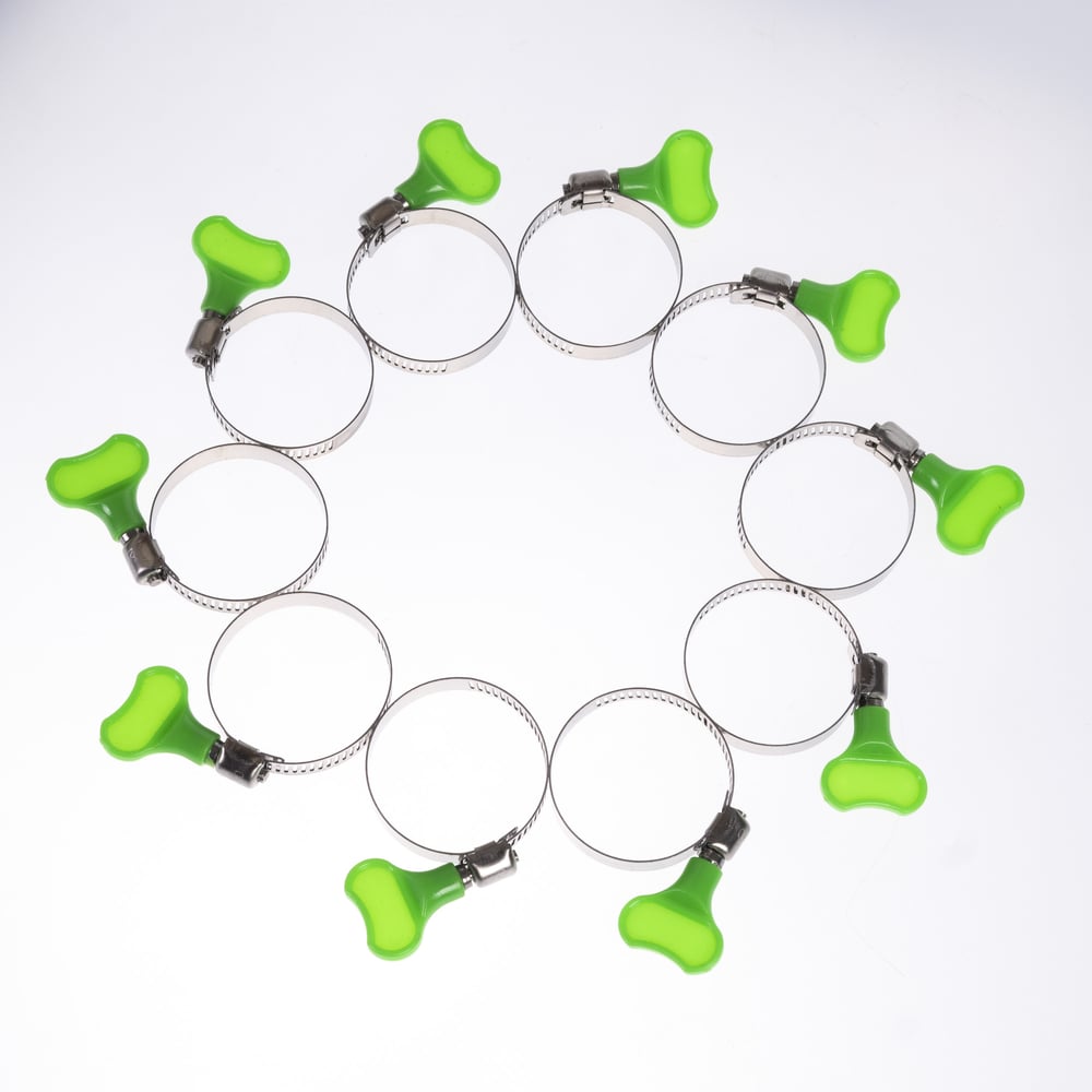 Изображение товара Червячный хомут с пластиковым ключом HG 25-40 мм, 10 шт.