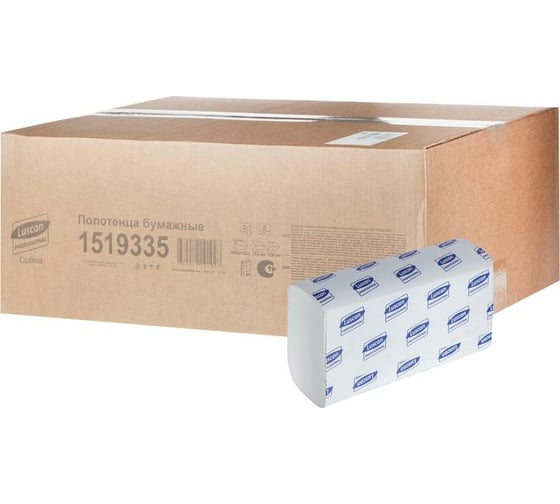 Изображение товара Бумажные полотенца Luscan для диспенсера, Z-сложение, 2 слоя, 200 листов, 21 пач/уп 1519335