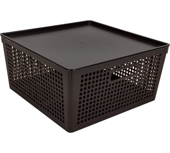 Изображение товара Корзинка с крышкой ПОЛИМЕРБЫТ TRAYMIX 12 л 4346580