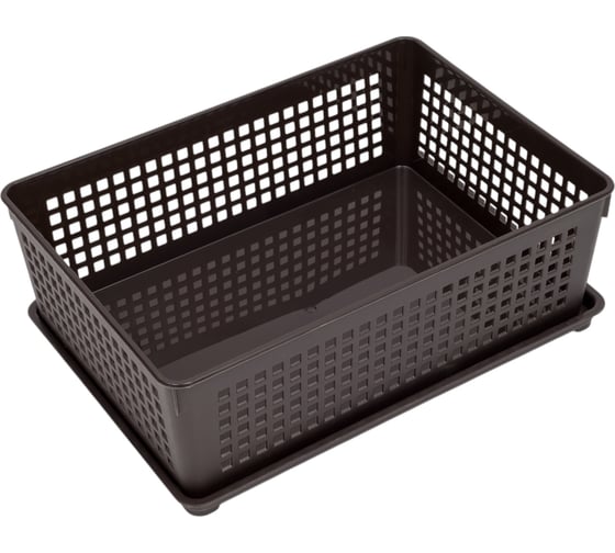 Изображение товара Корзинка с крышкой ПОЛИМЕРБЫТ TRAYMIX 3.7 л 4646280