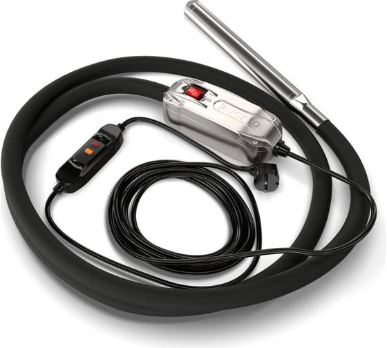 Изображение товара Глубинный вибратор с преобразователем VEKTOR EL40 7 м 00-00004870