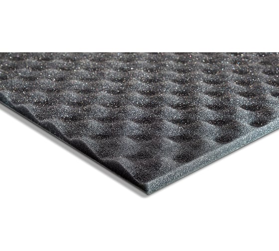 Изображение товара Шумоизоляция, акустический поролон самоклеящийся SGM Виолон Гамма волна 15, 1 лист/ SGM.VLG.15KS.075X100.1