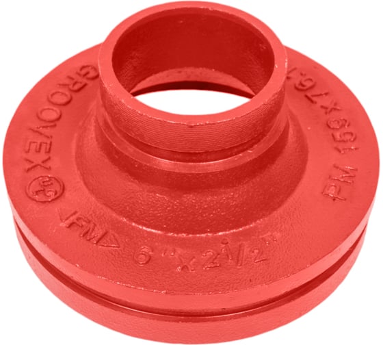 Изображение товара Переход под муфту GROOVEX 6"x2 1/2", 159x76 мм, ДУ 150x65 мм PM15976