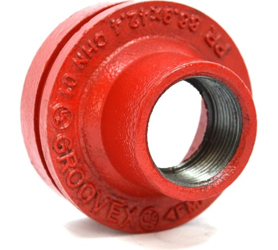 Изображение товара Переход под резьбу GROOVEX 3"x1", 89x34 мм, ДУ 80x25 мм PR8934