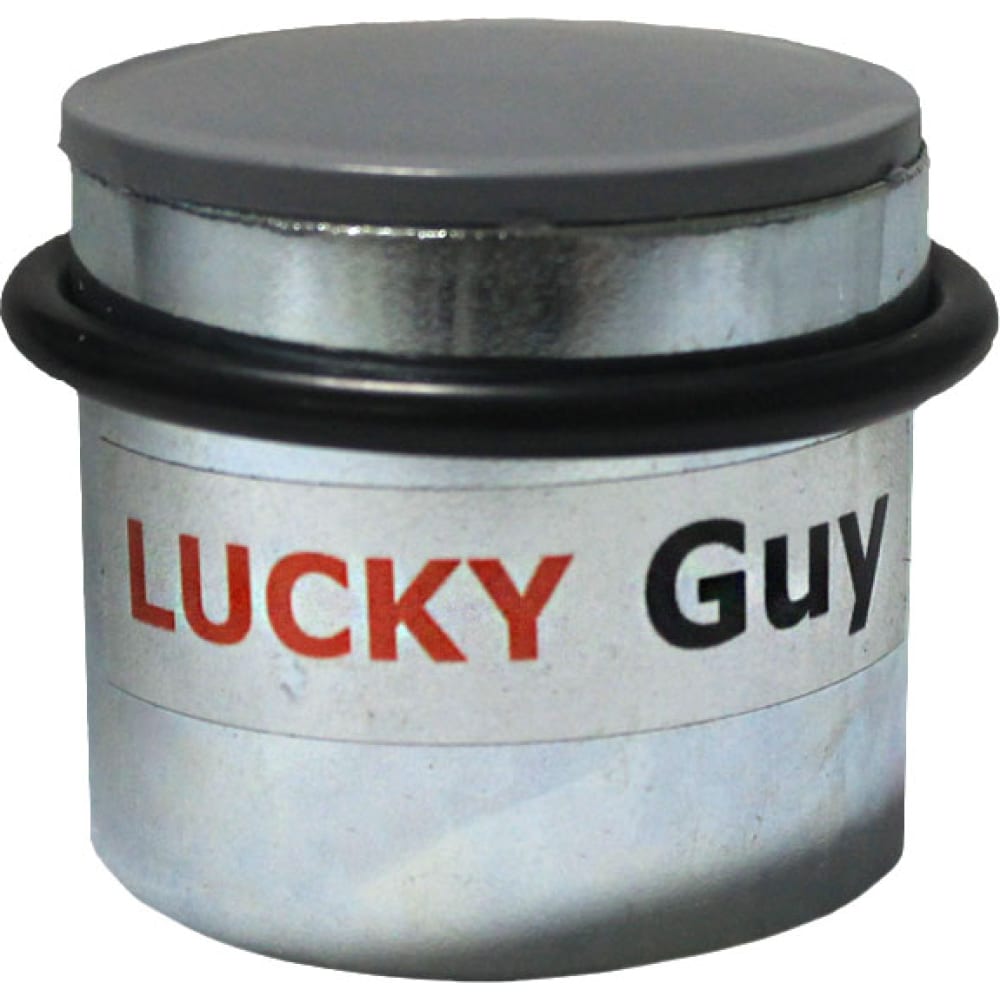 Дверной напольный оцинкованный упор Lucky Guy упор магнитный скрытый 2 8 см напольный белый