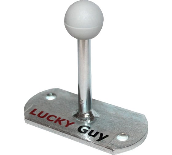 Изображение товара Дверной упор Lucky Guy настенный, цинк, 1 шт. 670 07 Т1-01 0