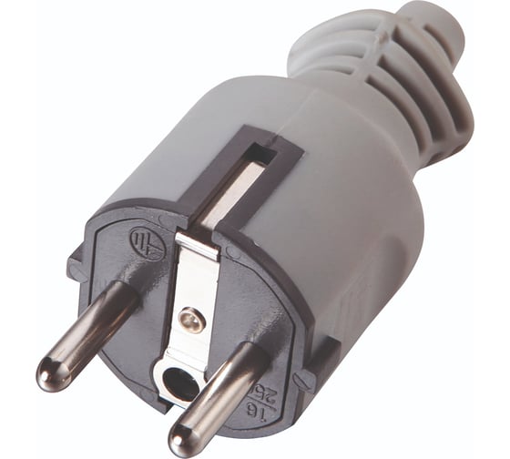 Изображение товара Вилка Electraline евр прямой ввод 16A 55028